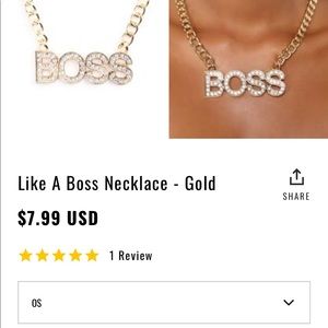 Fahion Nova “Like a Boss” Necklace